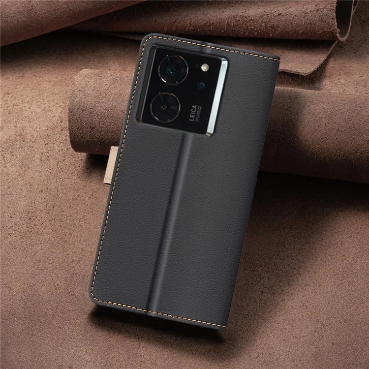 Binfen Color BF33 Case Para Xiaomi 14t Case de Cuero Bloqueo RFID Color RFID - Negro
