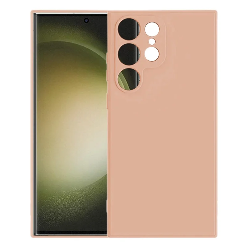 KALEBOL KLB-TPU003 For Samsung Galaxy S23 Ultra Case Anti-Scratch Solid Color TPU Phone Cover - Pink