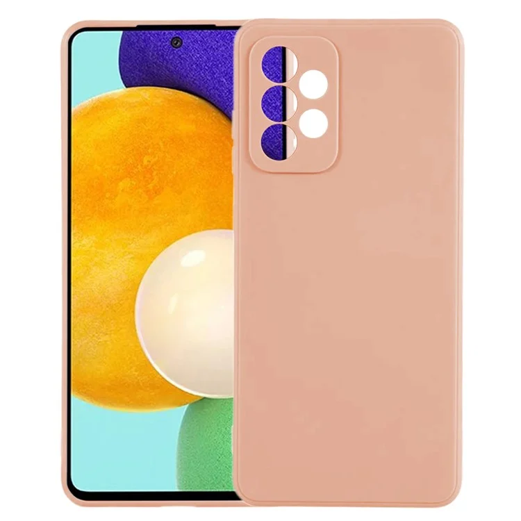 KALEBOL KLB-TPU003 For Samsung Galaxy A53 5G Case Anti-Scratch Solid Color TPU Phone Cover - Pink