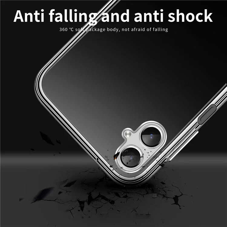 MOFI Para Capa Galaxy A06 da Samsung Anti-Arranhões Capa Suave de TPU Transparente
