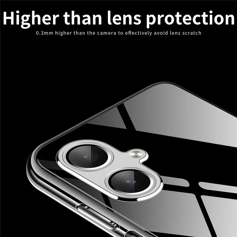MOFI Para Capa Galaxy A06 da Samsung Anti-Arranhões Capa Suave de TPU Transparente