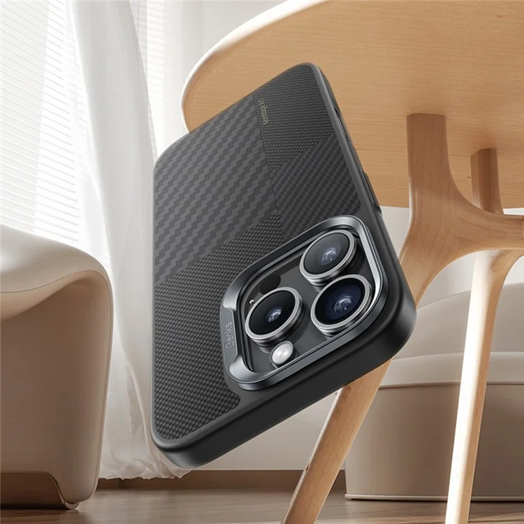 BENKS per iPhone 16 Pro Max Custodia Magnetica in Fibra di Kevlar Aramidica+Custodia Telefonica TPU