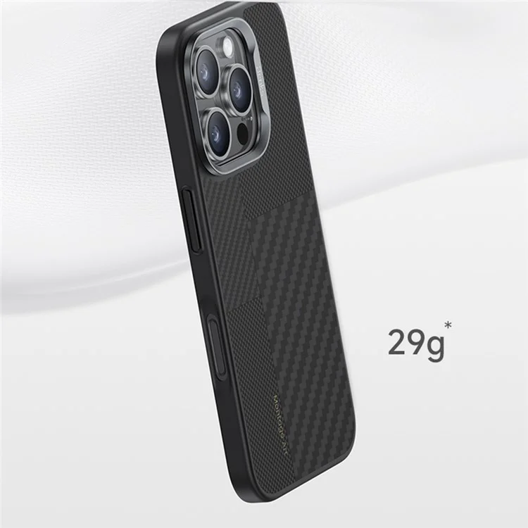 BENKS per iPhone 16 Pro Max Custodia Magnetica in Fibra di Kevlar Aramidica+Custodia Telefonica TPU