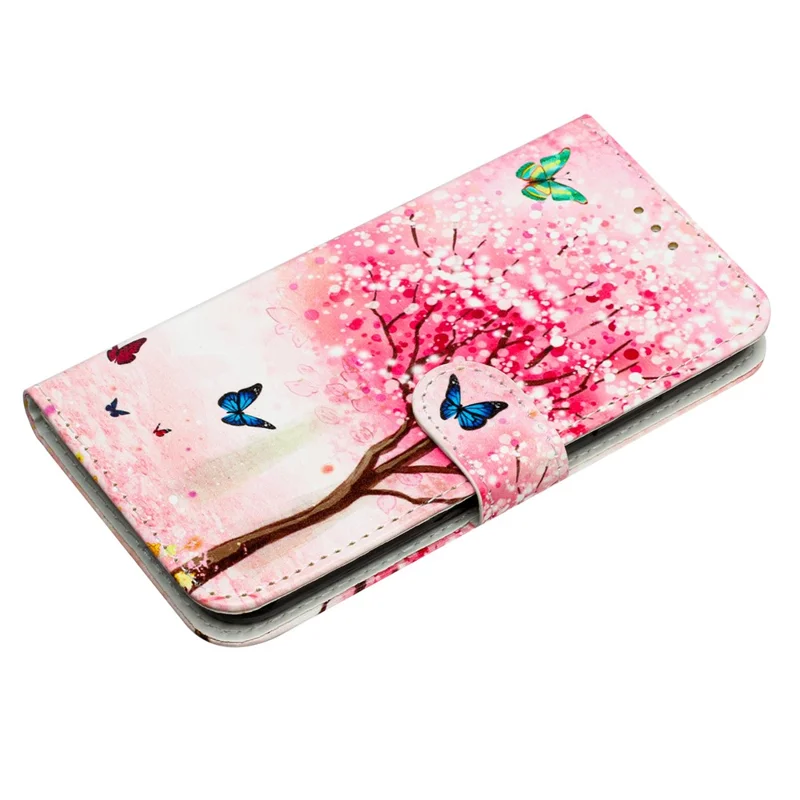 For Xiaomi 14T Wallet Case Printed Pattern Design Leather Phone Cover - Cherry Blossoms Tree