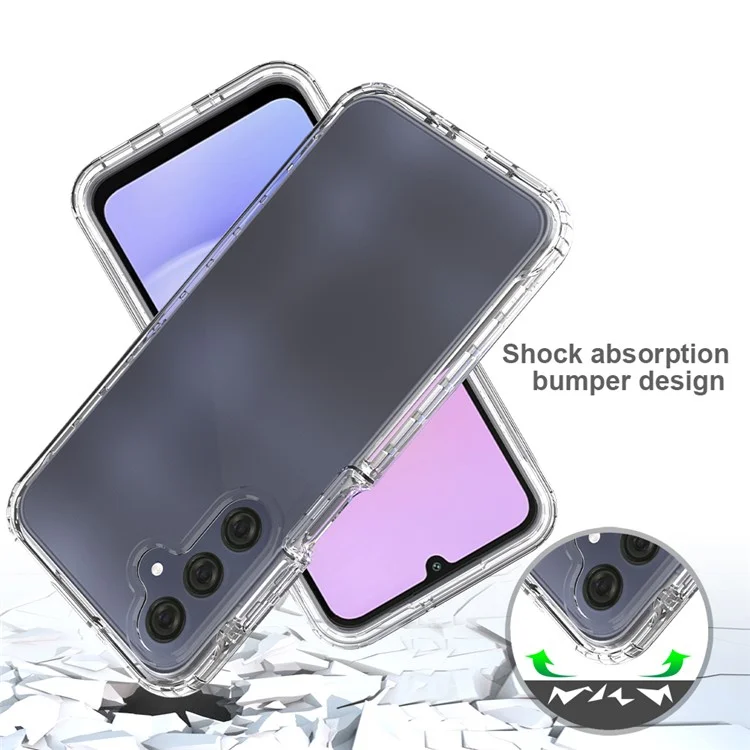 For Samsung Galaxy A16 5G / A16 4G Case TPU+PC 2-in-1 Drop-Proof Clear Phone Cover