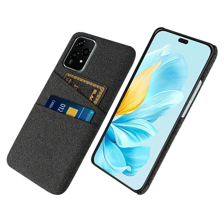 Для Чести 200 Lite Case Clate + PC Hard Phone Cover с Двойными Слотами - Черный