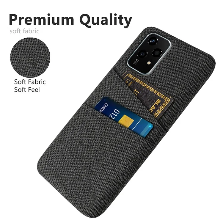 Для Чести 200 Lite Case Clate + PC Hard Phone Cover с Двойными Слотами - Черный