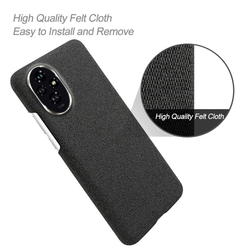 Для Чести 200 5G Case Tlass Texture Anti-Scratch Protective PC Cover - Черный