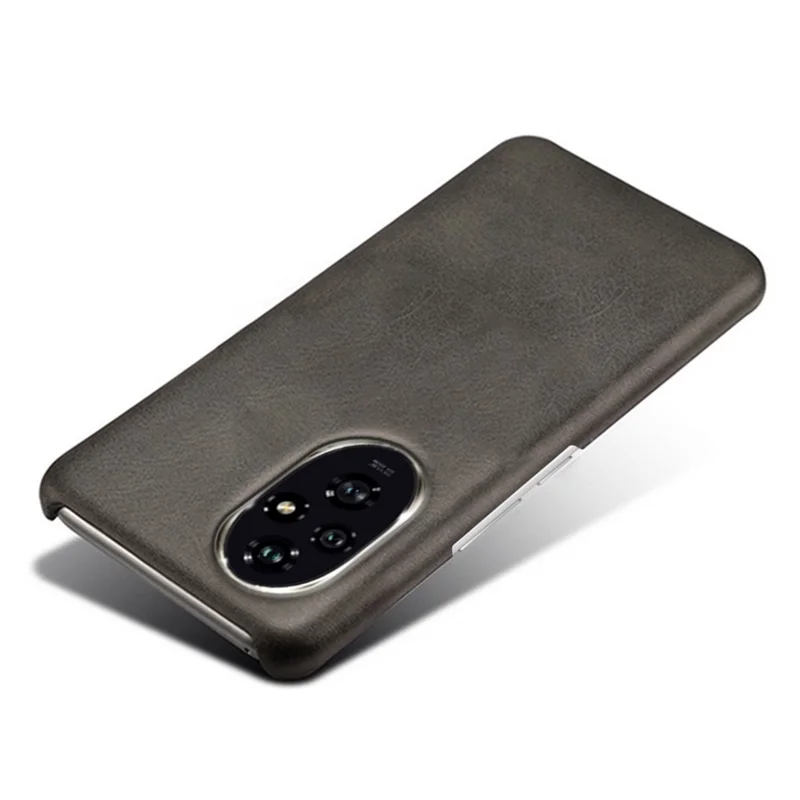 For Honor 200 5G Case Calf Texture PU Leather Hard PC Protective Phone Cover - Black