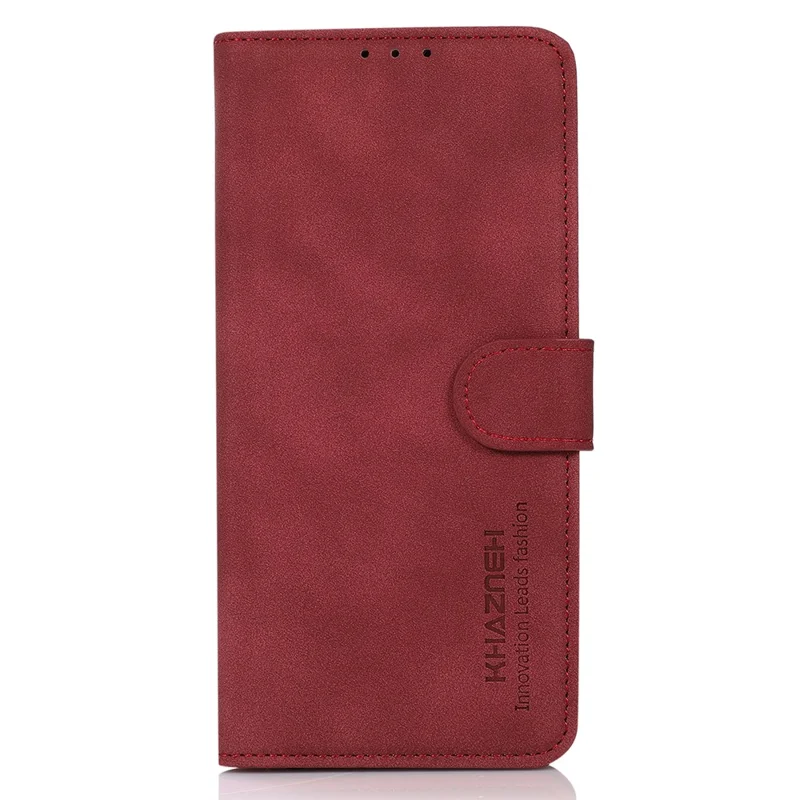 KHAZNEH For Motorola Edge 50 Neo 5G / Moto S50 5G / Thinkphone 25 5G Stand Case PU Leather Wallet Phone Cover - Red
