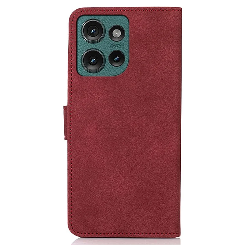 KHAZNEH For Motorola Edge 50 Neo 5G / Moto S50 5G / Thinkphone 25 5G Stand Case PU Leather Wallet Phone Cover - Red