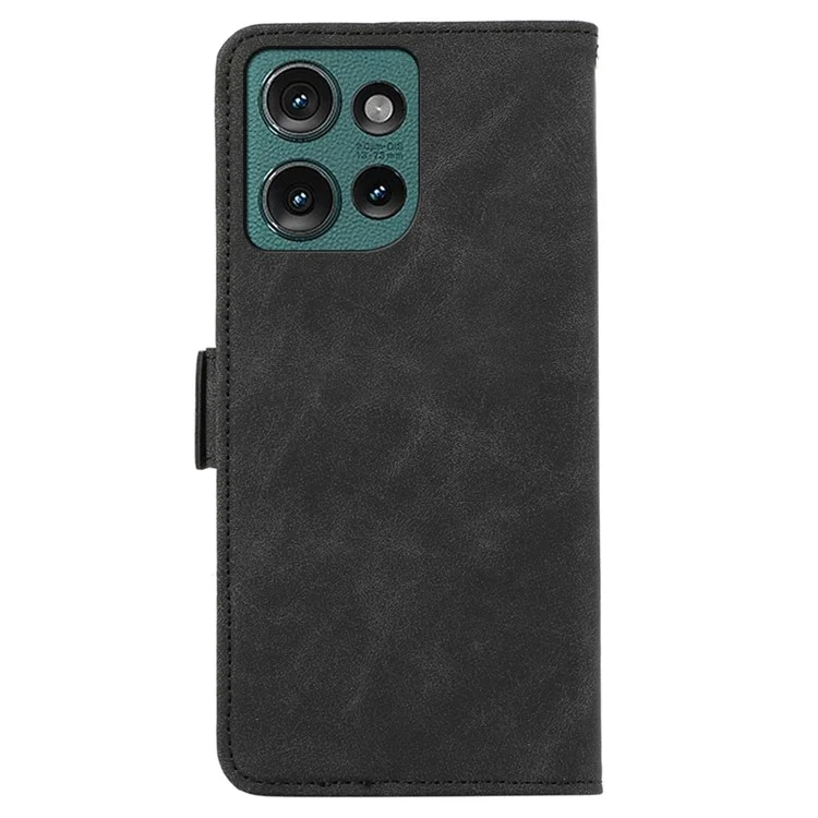Abeel Para Motorola Edge 50 5G Case PU Leather Folio Vista de Soporte Rfid Bloqueo de la Portada Del Teléfono - Negro