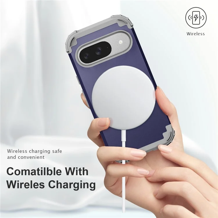 L-стиль Для Google Pixel 9 Case Shock-resection PC + TPU Телефон. - Синий