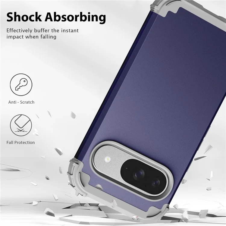 L-стиль Для Google Pixel 9 Case Shock-resection PC + TPU Телефон. - Синий