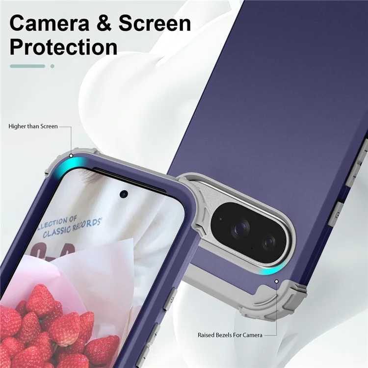 L-стиль Для Google Pixel 9 Case Shock-resection PC + TPU Телефон. - Синий