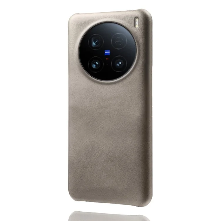 Per Vivo X100 Ultra 5G Case Colf Texture PU Copertina di Telefono Protettivo Per PC - Grigio