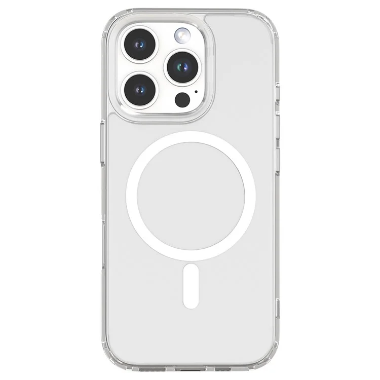 Мутативный Для Iphone 16 Pro Case, Совместим с Magsafe TPU+PC Clear Chepleph