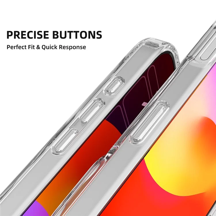 Мутативный Для Iphone 16 Pro Case, Совместим с Magsafe TPU+PC Clear Chepleph