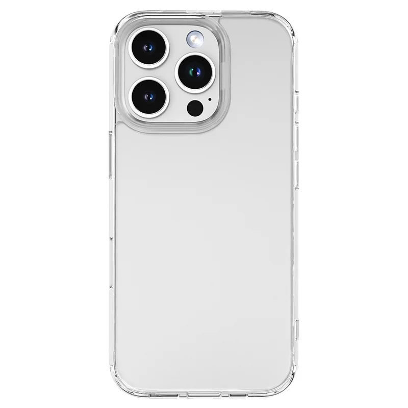 MUTURAL For iPhone 16 Pro Case Rounded Edge TPU+PC Clear Phone Cover