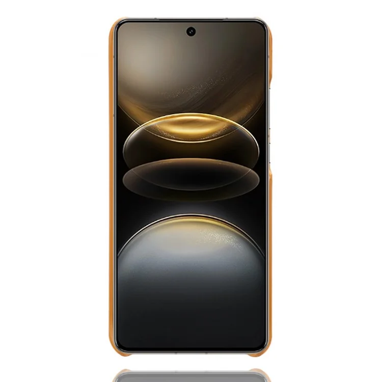Für Vivo X100s 5G Hülle mit Dual-Kartenfächern, PU-Leder + robuste PC-Handyhülle - Orange