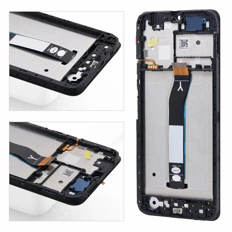 Für Xiaomi Poco C61 4G / Redmi A3 4G Klasse B LCD-Bildschirm und Digitizer-Baugruppe + Rahmen (ohne Logo) - Schwarz