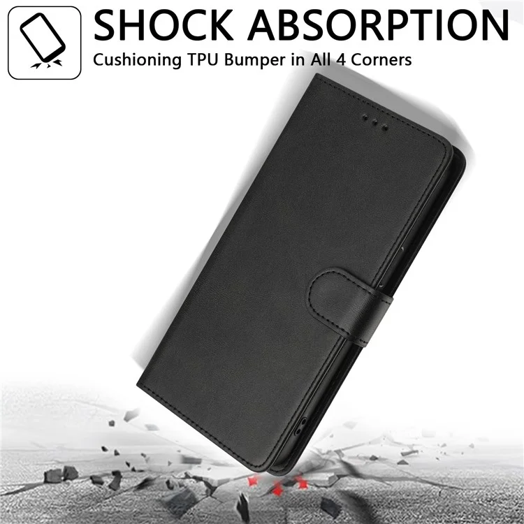 Para Samsung Galaxy A16 5G / A16 4G Case RFID Blocking Wallet Leather Phone Cover with Strap - Preto