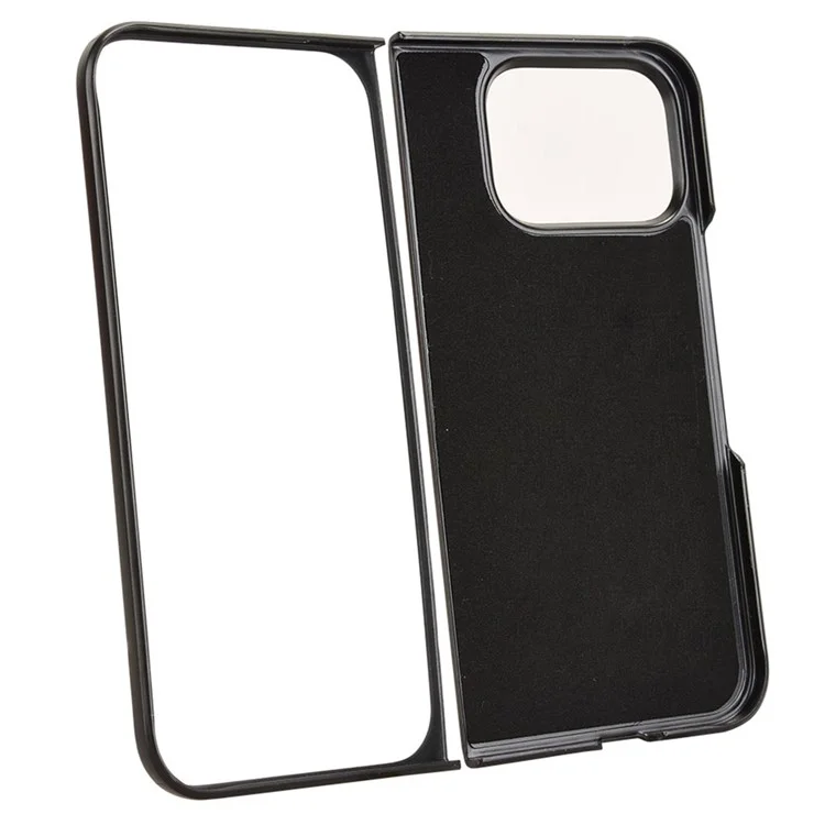 Для Google Pixel 9 Pro Fold 5G Case Litchi Texture PU Кожа + PC Phone Cover - Черный