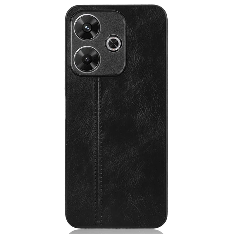 Para Xiaomi Redmi 13 5G / Línea de Costura de la Cubierta Del Teléfono 4G Case+tpu+pc pc - Negro