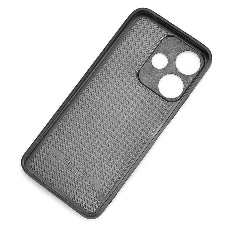 Para Xiaomi Redmi 13 5G / Línea de Costura de la Cubierta Del Teléfono 4G Case+tpu+pc pc - Negro