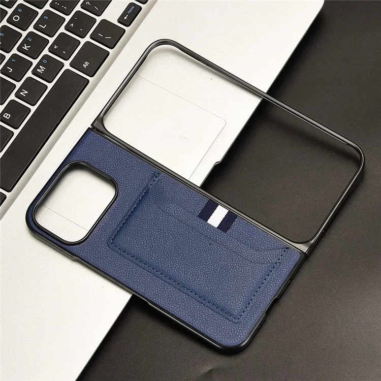 Per Google Pixel 9 Pro Fold 5G Case Case Porta in Pelle di Texture Litchi+copertina di Telefono Pieghevole pc - Blu