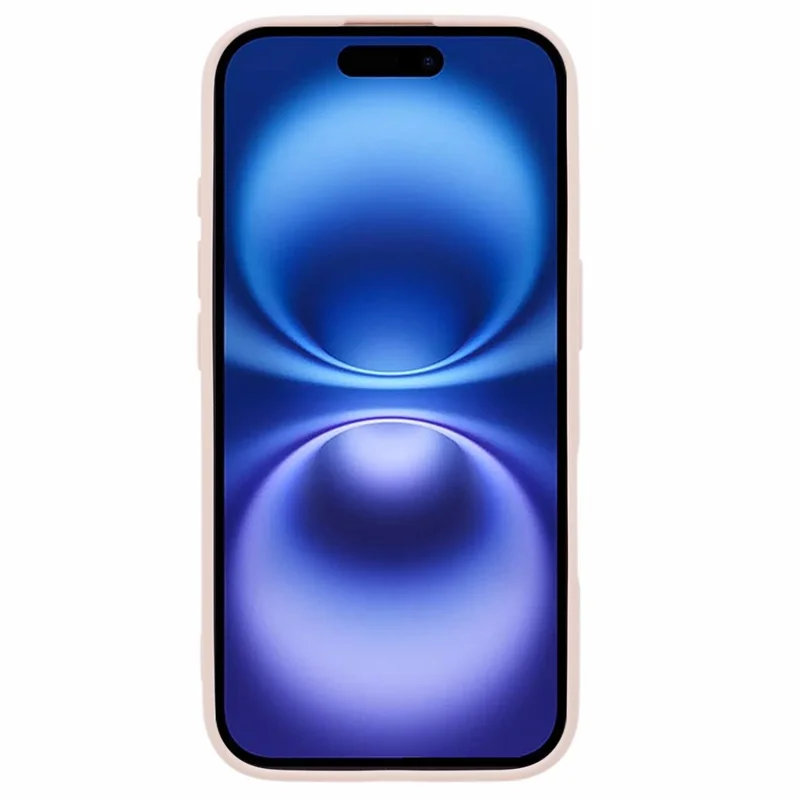 Para o Caso do iPhone 16 Plus Cortes Precisos Borda Reta Capa de TPU à Prova de Choque - Rosa