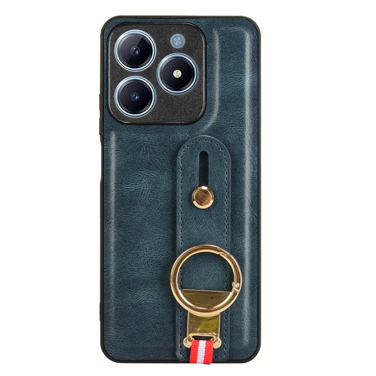 Pour le Royaume C61 4G / C63 4G Case de Bracelet Kickstand Cuir + pc + Tpu Téléphone Couvercle Avec Ouvre-bouteille - Bleu