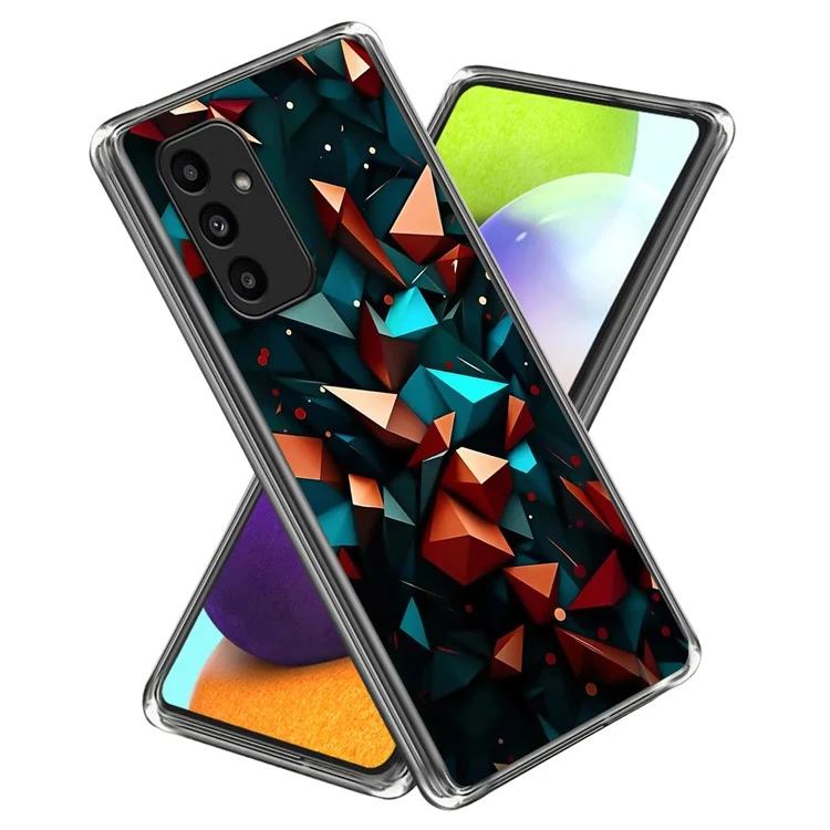 Для Samsung Galaxy A15 4G / 5G Case Shock-Absorbent Pattern Tpu Printed Printed Phone Cover - Стиль а