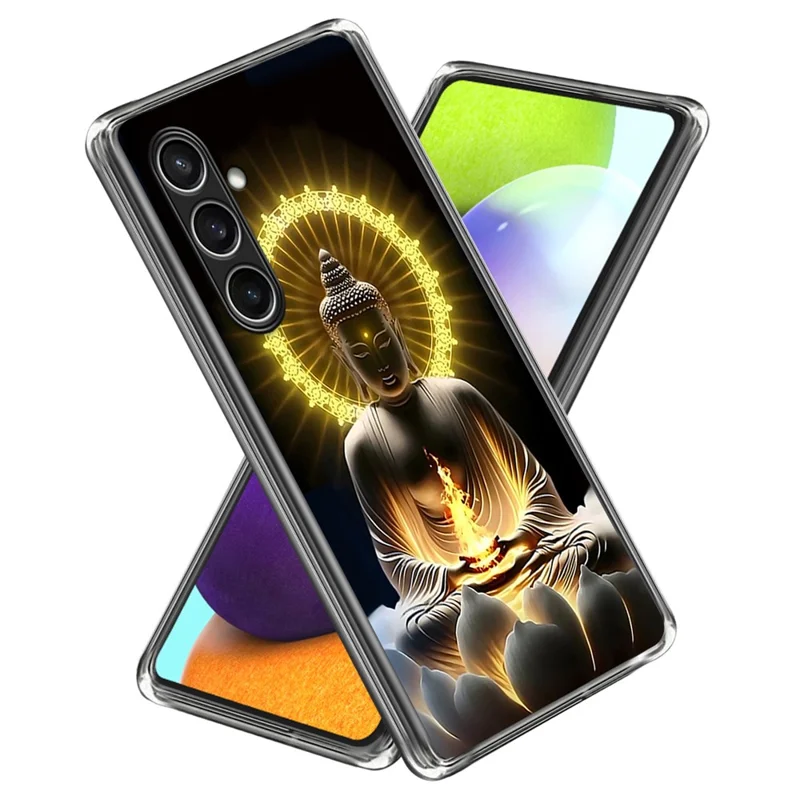 For Samsung Galaxy S24 FE Case Shock-Absorbent TPU Pattern Printed Phone Cover - Style M
