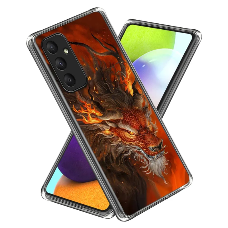 For Samsung Galaxy A55 5G Case Shock-Absorbent TPU Pattern Printed Phone Cover - Style K