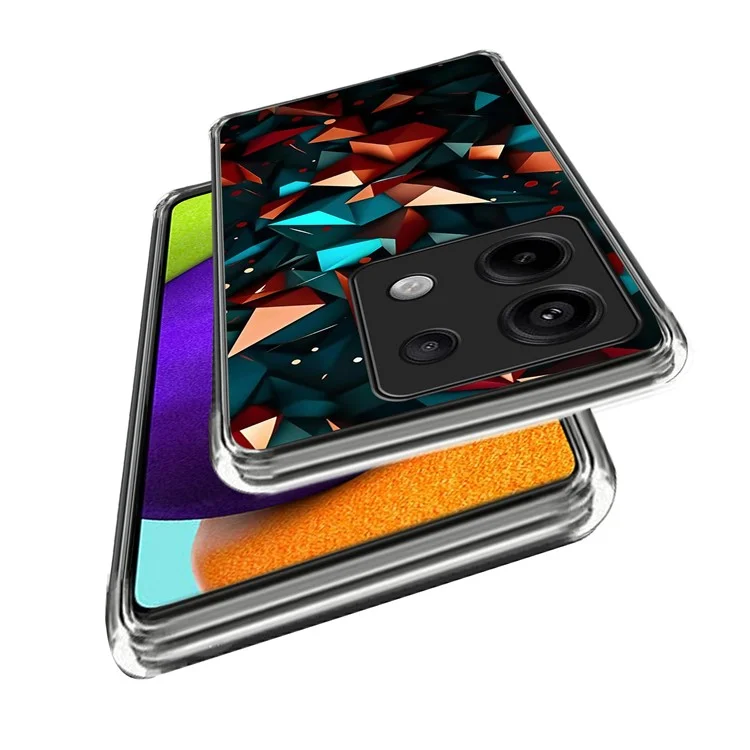 Para Xiaomi Redmi Note 13 Pro 5G / Xiaomi Poco X6 5G Case Shock-absorbente TPU Patrón de Patrón Teléfono Impreso - Estilo A