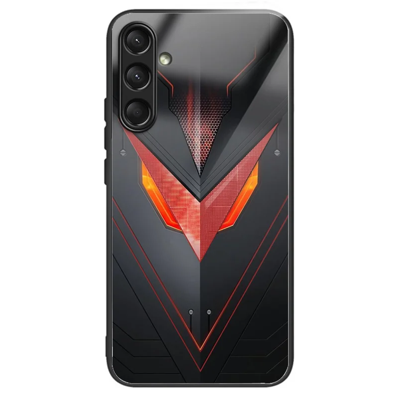 For Samsung Galaxy A16 5G / A16 4G Case Tempered Glass TPU Drop-Proof Phone Cover Pattern Printing - Style B