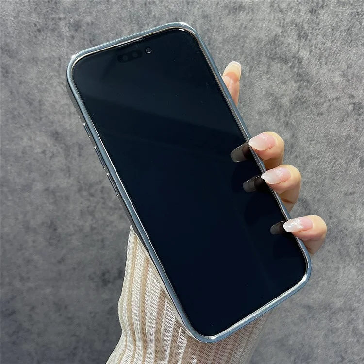Pour Iphone 16 Plus Boîtier Magnétique Bling Rignestone Clear TPU + PC Téléphone PC - Rose