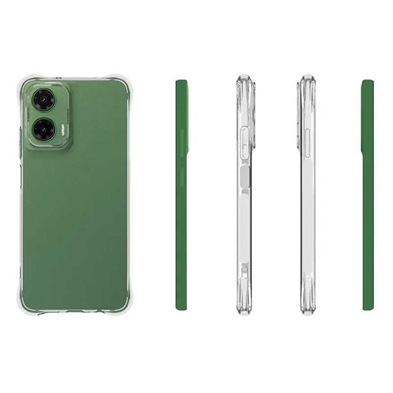 For Motorola Moto G35 5G TPU Phone Case Non-Slip Transparent Mobile Phone Cover