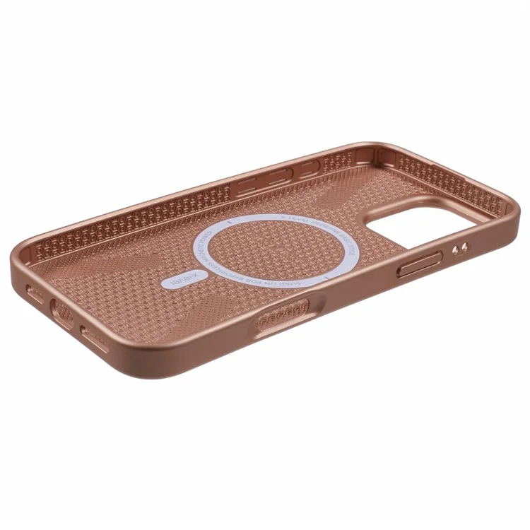 X-LEVEL For iPhone 16 Pro Max Case Compatible with MagSafe Honeycomb Inner TPU Back Cover - Titanium Gold
