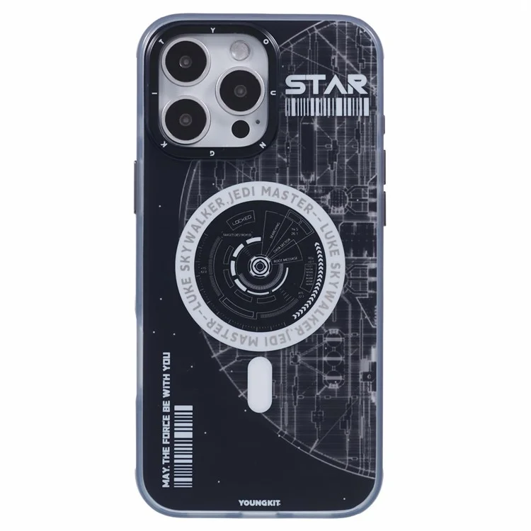 YOUNGKIT Interstellar Series for iPhone 16 Pro Case Compatible with MagSafe IMD TPU Phone Cover - Space Station