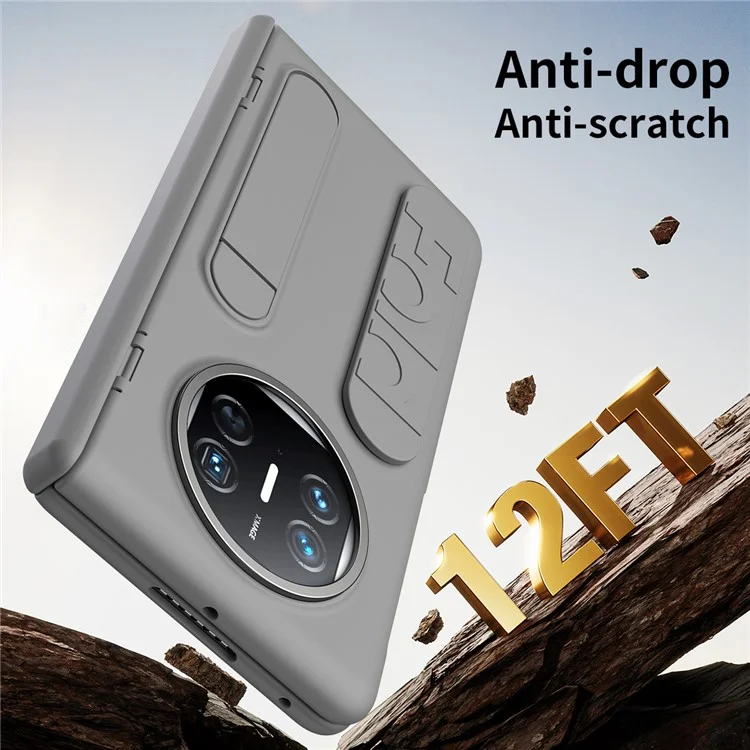 Для Huawei Mate X5 Case Case Kickstand Brickend PC PC Chop с Помощью Измельченной Стеклянной Пленки - Синий