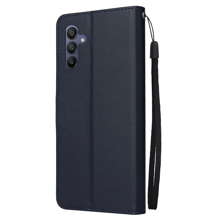 Para Samsung Galaxy A16 5G / A16 4G Funda Cartera de Pie Vista PU Cubierta de Cuero Teléfono - Azul