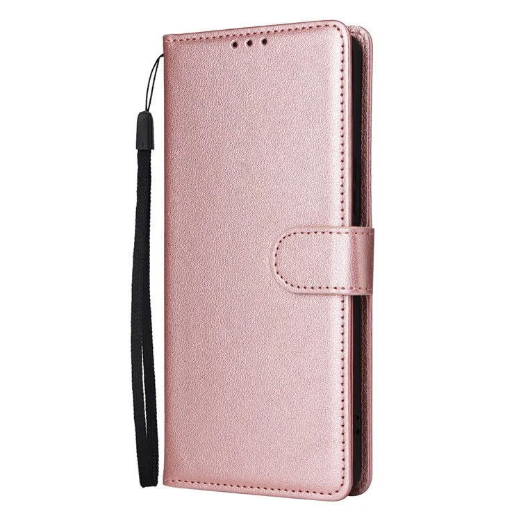 Für Oppo Reno12 5G (Global) Case Wallet Stand View PU Leder -telefonabdeckung - Roségold