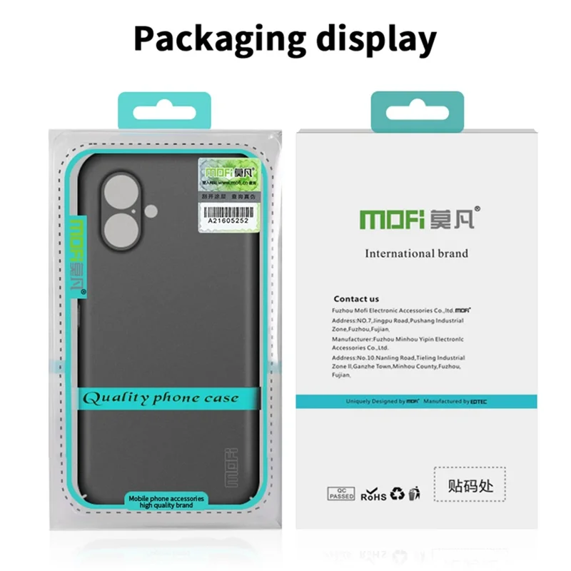Serie Mafi Shield Matte Per Iphone 16 Case PC Cover Slim Fit - Nero