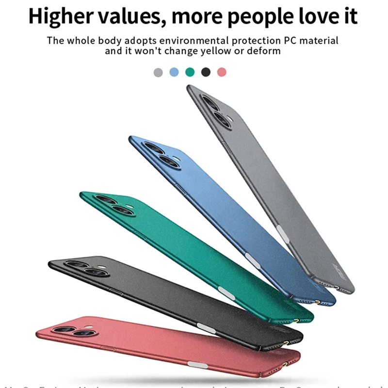 MOFI Shield Matte Series for iPhone 16 Plus Case PC Phone Cover Slim Fit - Blue