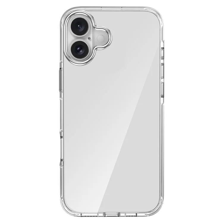 Para Iphone 16 Plus Case Airbag Design PC+TPU Clear Protective Telepubreada