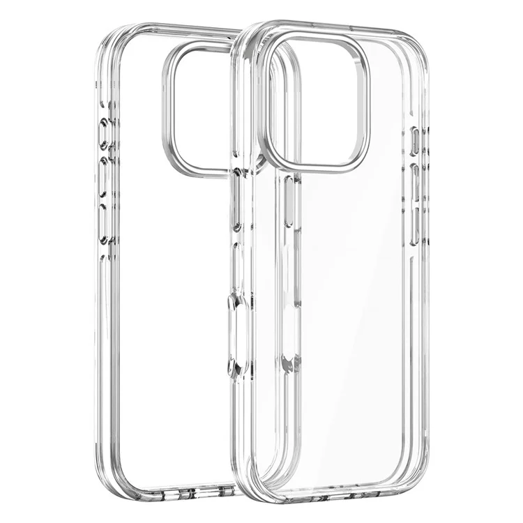 Per Iphone 16 Pro Max Case Airbag Design Pc+copertura Telefonica di Protezione Trasparente Tpu