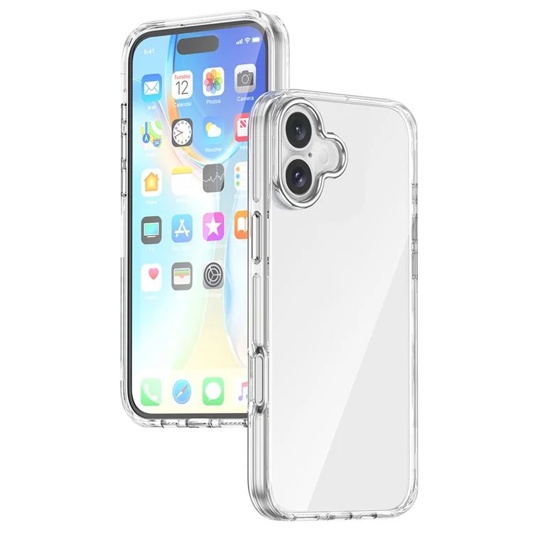Для Iphone 16 Case Design Design PC+TPU Clear Protective Phone Cover