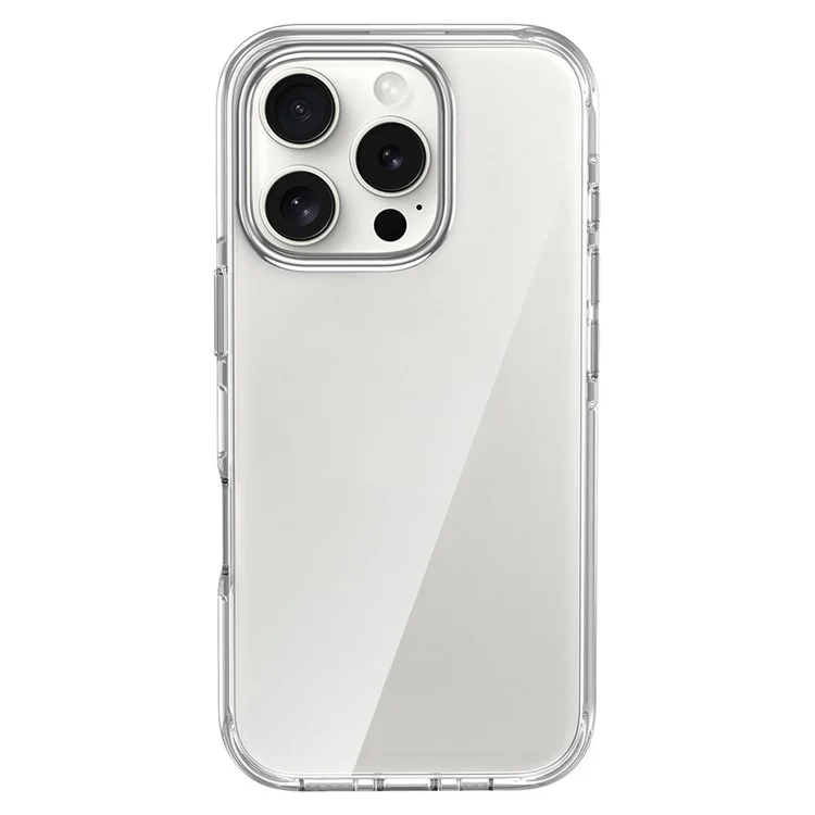 Para Iphone 16 Pro Case Airbag Design PC+TPU Clear Protective Telepubreada